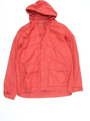 Cotton Traders Regenmantel Jacke Herren rot wasserdicht mit Kapuze L