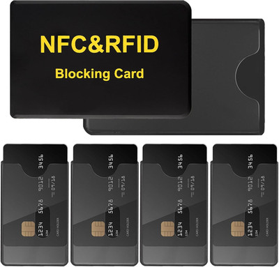 6 Kartenhüllen mit RFID Blocker   Schutz vor Datenklau, kompatibel mit EC Kredit