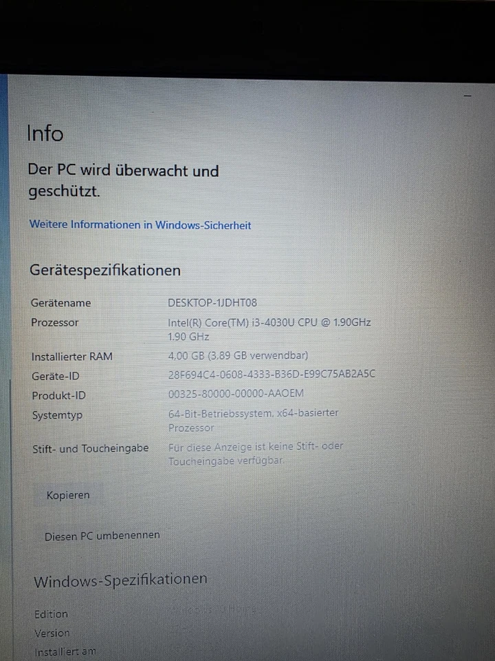 Asus R752L Notebook 500GB SSD Samsung - Bild 4 von 4