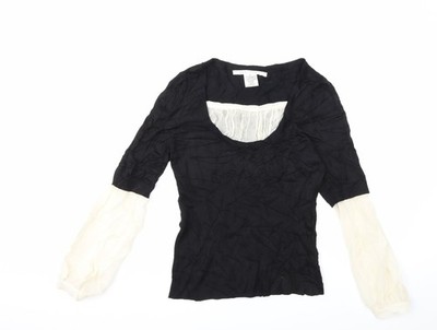 Max Studio Damen Strickpullover Pullover schwarz Größe M