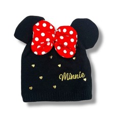 Minnie Mouse Winter Beanie Hat with Cute Mouse Ears Bowknot