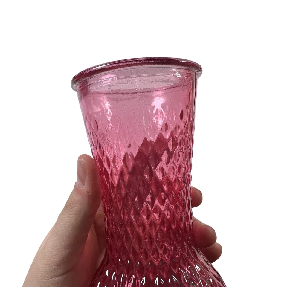 Vaso de vidro Burton + Burton vidro rosa 7” - Imagem 3 de 4