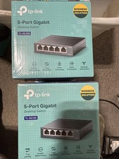 Lot of 8 NEW SEALED TP-Link TL-SG105 5-Port Gigabit Desktop Ethernet Switch