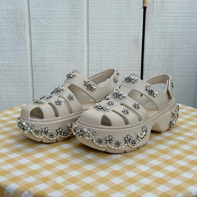 Simone Rocha x Crocs Stomp Fisherman Sandals in Stucco 42/43 (US Women s 11)
