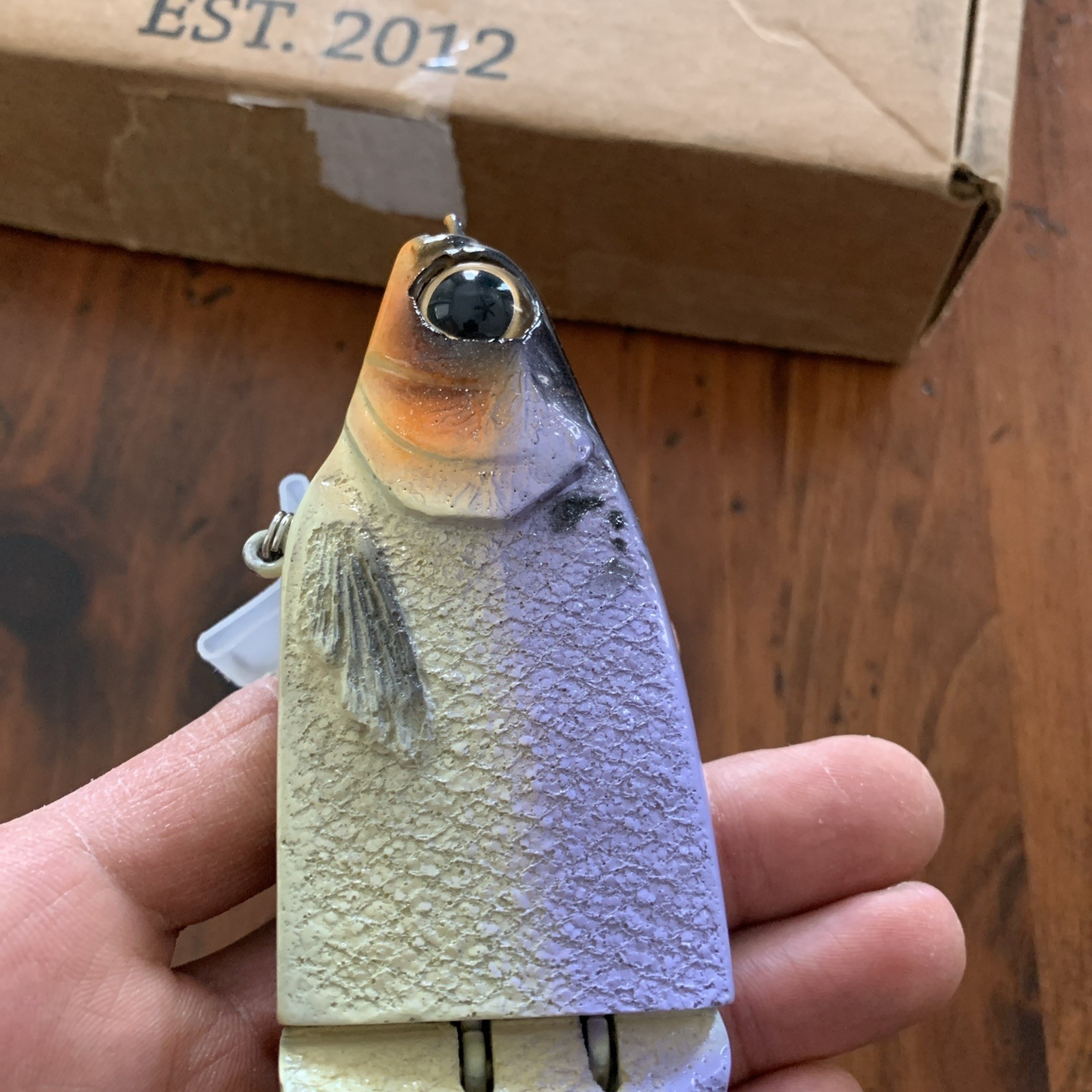 KGB Swimbaits Chad Shad TSG 9in Table Rock Bone Glidebait near mint lite use   - Image 8