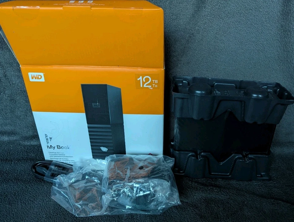 Western Digital My Book 3,5 Zoll 12TB Externe Festplatte - Schwarz...