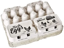 Half Dozen Empty Egg Cartons- 15 Full Dozen Can Split to 30 Half Dozen Size C...