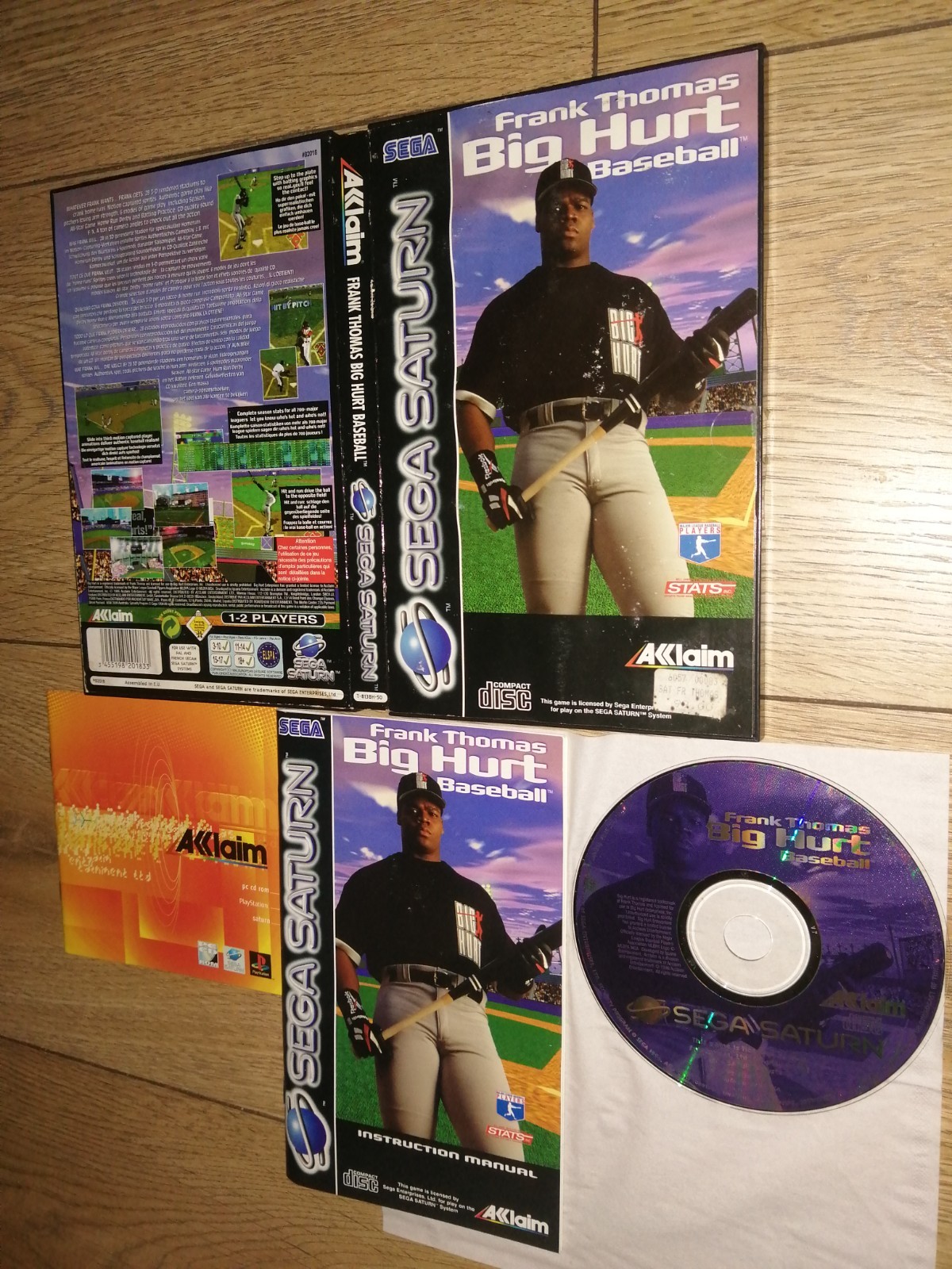 Frank Thomas Big Hurt Baseball Sega Saturn PAL EURO Complet TRES BON ETAT