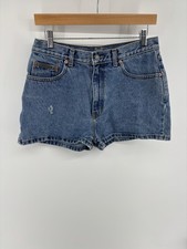 Vintage Calvin Klein Denim Jeans Shorts Womens Size 12 High Rise USA Iconic 90 s