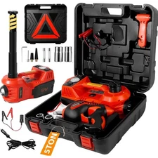 Electric Car Jack Kit 5 Ton Hydraulic Floor Jack Impact Wrench Tire Inflator