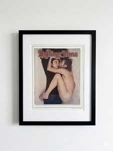2006 JOHN LENNON Vintage Rolling Stone Cover Re-Print Beatles Yoko Ono Unframed