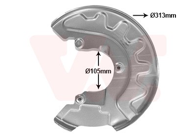 Ankerblech Bremsscheibe FüR VW Polo 6R 6C 1.2 TSI 16V 1.0 6R_ 1.4-image