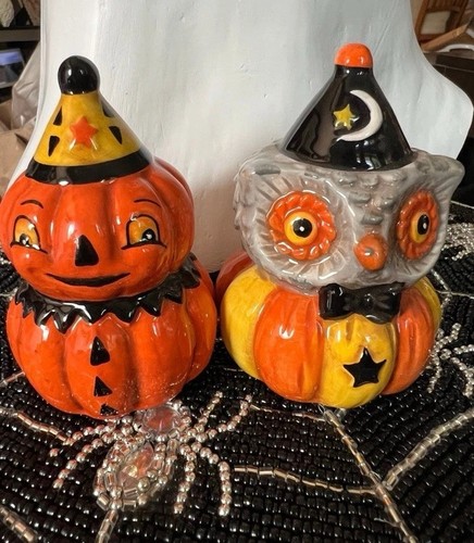 Sale❗️❤️Neu Johnna Parker Keramik Halloween Salz & Pfefferstreuer Set
