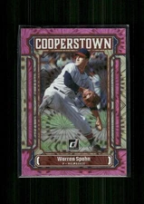 2023 Donruss Cooperstown Pink Fireworks Warren Spahn #CT17