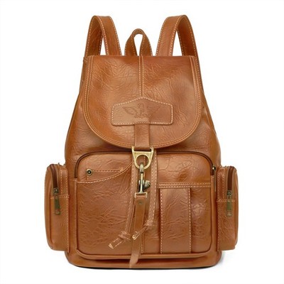 Women Leather Backpack Shoulder Bag Anti-theft Purse Girl Casual Satchel School