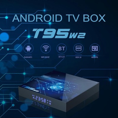 T95W2 Android 11 Smart TV Box   4K UHD   Amlogic S905W2   Dual Band WLAN   AV1