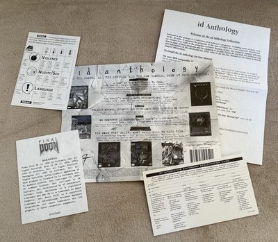 ID Anthology Collector's Edition Big Box PC Set. Rare ( T-shirt