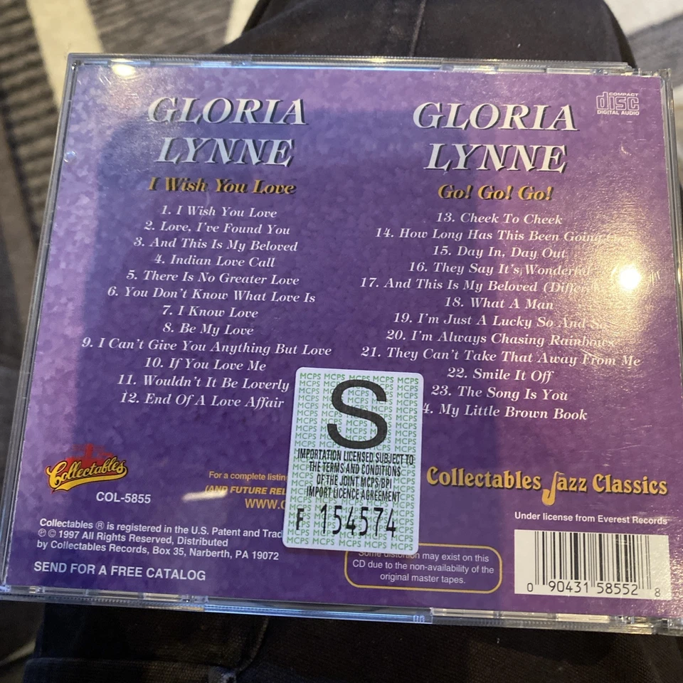 Gloria Lynne I Wish You Love/Go! Go! Go!: 24 SENSATIONAL SONGS (CD) Album - Image 2 of 2