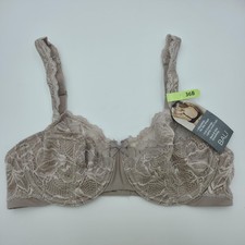 Bali Lift Lace Bra Womens 36B Beige Underwire Full Coverage DF6543 NWT