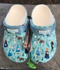 New/NWT Disney's Frozen Crocs Kids Baya size J 3