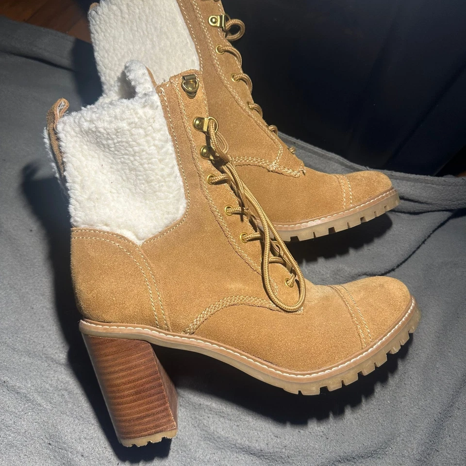 Botas de tacón Nine West Phaedra Sherpa Foto 4 de 4