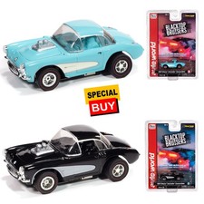 Auto World Xtraction 1957 Chevy Corvette Convertible Combo HO Scale Slot Car