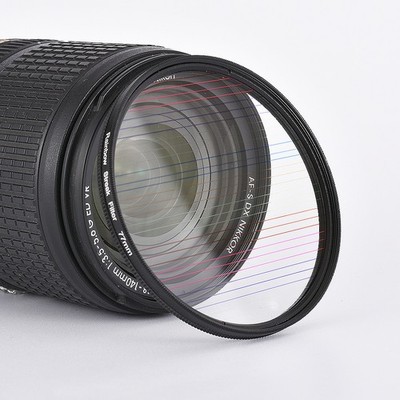 Rainbow/Blue Streak Effect Filter Circular Lens Brushed Flare Filter Replacement