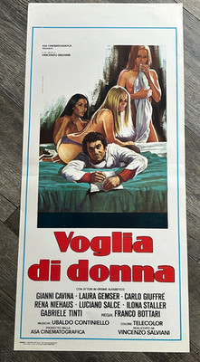 Voglia di Donna Vintage Movie Poster Italy Italian Hot Girl Sexy Babe
