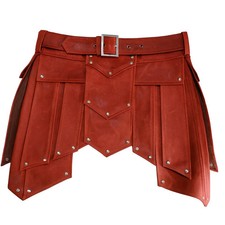 Men  s Medieval Leather Kilt  Personalized Handmade Warrior Costume  Renaissanc