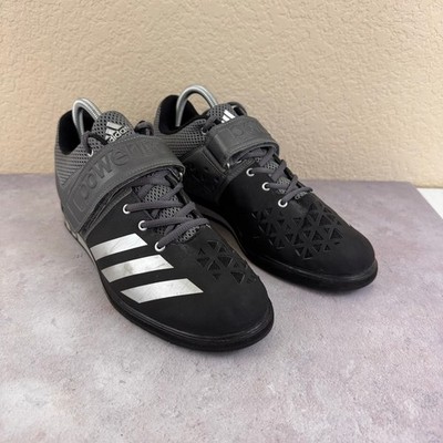 Adidas Powerlift 3 Weightlifting Shoes Men's Size 9.5 Black Iron Grey AQ3330