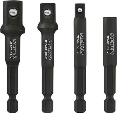 30285A Impact Wrench Adapter, 3/8'' Drive Female to 1/4'' Hex Converter, Quick Rel