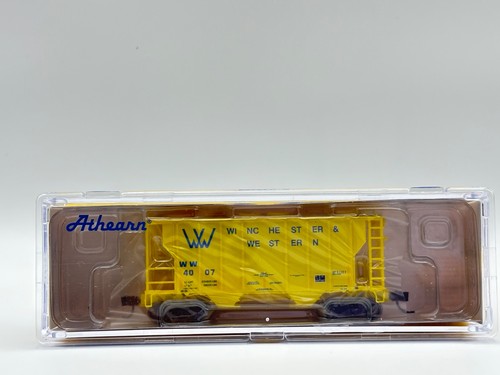 Tolva cubierta de 2 bahías escala N Athearn 17255 Winchester & Western PS 2600 GUERRA MUNDIAL #4007 | Condition: New