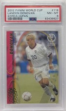 2002 PANINI WORLD CUP KOREA/JPN #118 LANDON DONOVAN PSA 8 NM-MT ROOKIE CARD RC. rookie card picture