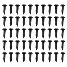 Electric Guitar Bass Pickguard Screws 3mm Pick Guards M3 x 12mm, Black