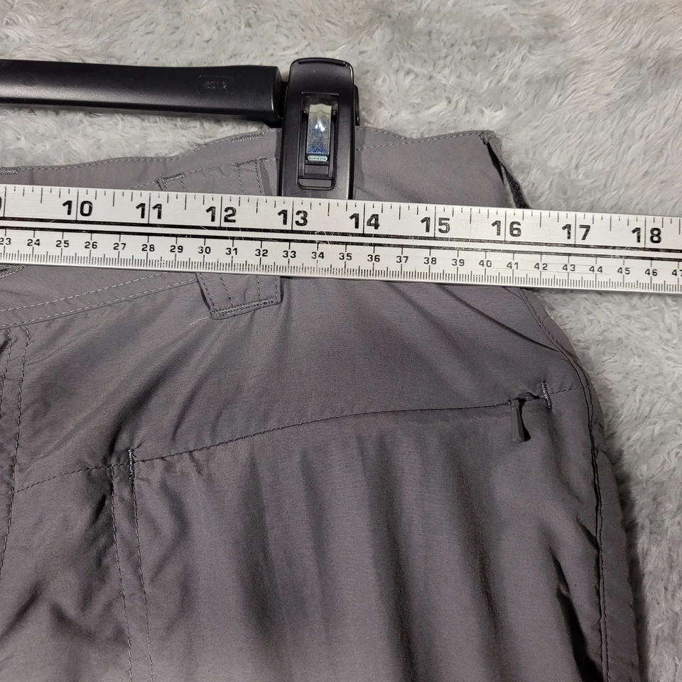 Pantalones de senderismo convertibles con cremallera para mujer Cabelas UPF 50 gris talla 8/32 *mancha Foto 2 de 4