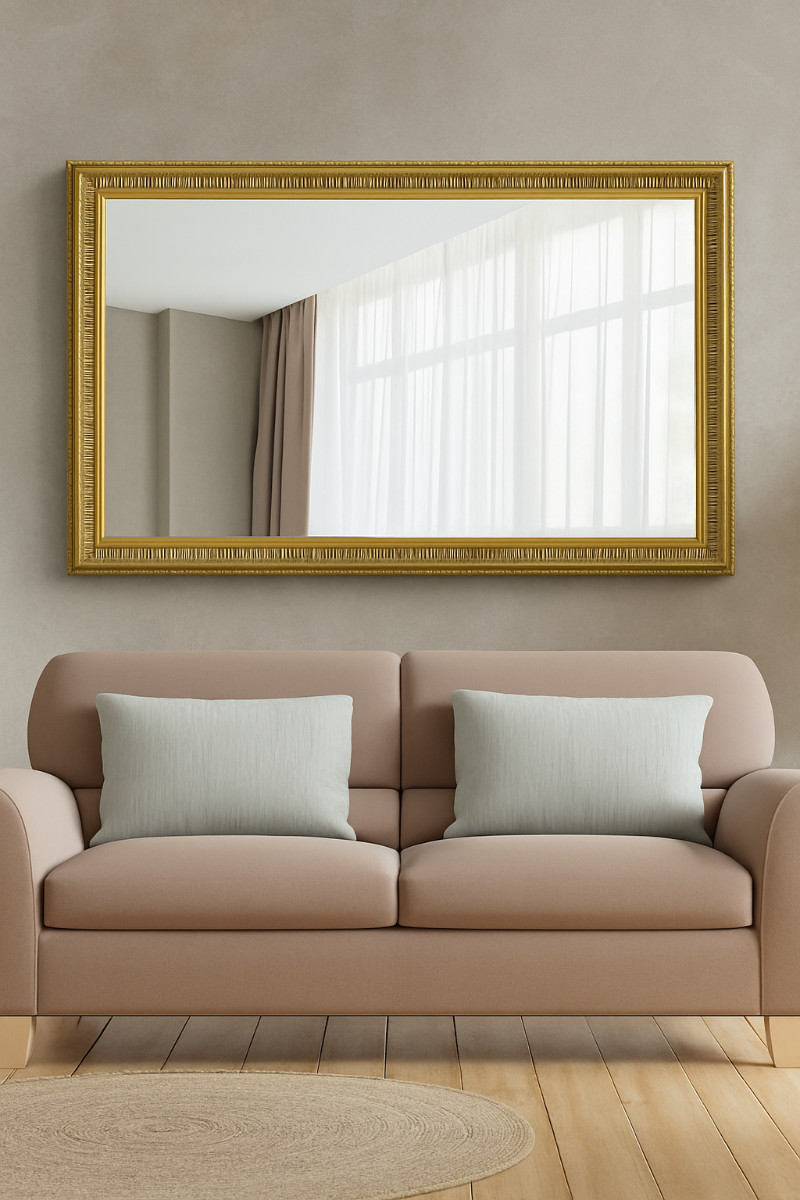 Extra Gold Silver Antique Wall Mirror Full Length 5Ft7 X 3Ft7 172cm x 111cm