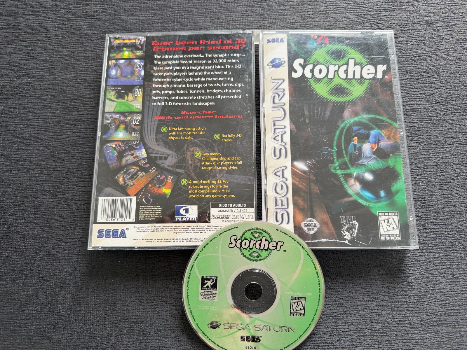 SEGA Saturn Scorcher US Complet en bon état!