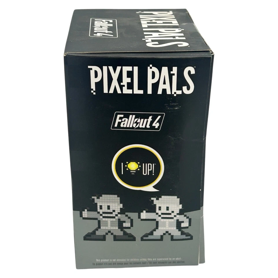 PDP Pixel Pals Bethesda Fallout 4 Vault Boy 007 Light Up Figure Display New - Image 4 of 4