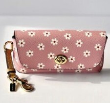 NWT Coach Sunglass Case With Floral Print CFA48 In Pink Multi Color