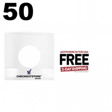 50 COS Paper Record With Hole for 7" Vinyl 45 RPM (Inner Sleeves) **1-3 DAYS