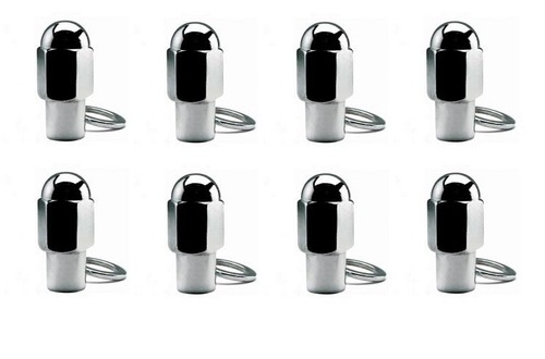16 PCS EAGLE DUALLY WHEEL RIM LUG NUT LONG MAG SHANK CHROME 9/16 " X 18 WASHER - Picture 2 of 2