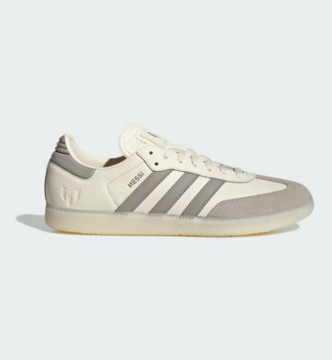 Adidas Samba Lionel Messi  Cream White  Tan Soccer JQ0266 Mens Size 13