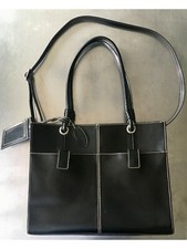 Wilsons Leather Laptop Briefcase Tote Bag Purse Black Large Pelle Studio India 