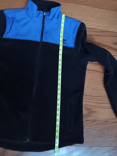 Fila Sport Coat/Jacket Womens size L, Black/Blue Full Zip, NWT, Soft - Picture 11 of 12