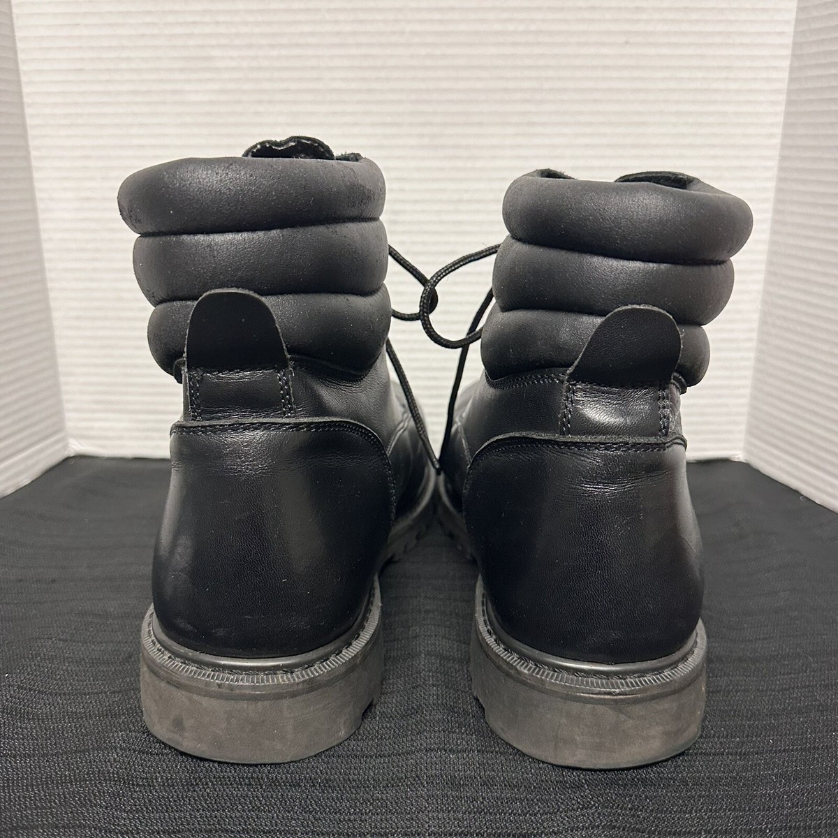 Sears Vintage Oil Resistant Work Boots Black Leather Steel Sears Vintage Oil Resistant Work Boots Black Leather Steel