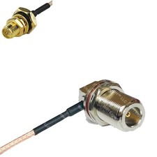 RG316 RP-SMA Female O-Ring to N Female Bulkhead Angle RF Cable Rapid-SHIP LOT