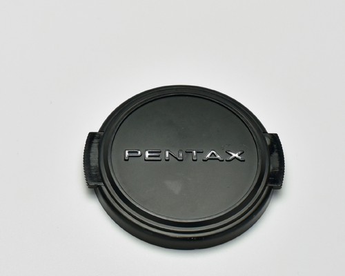 Genuine Pentax 49mm Snap On Front Lens Cap Silver Black SMC (2715)