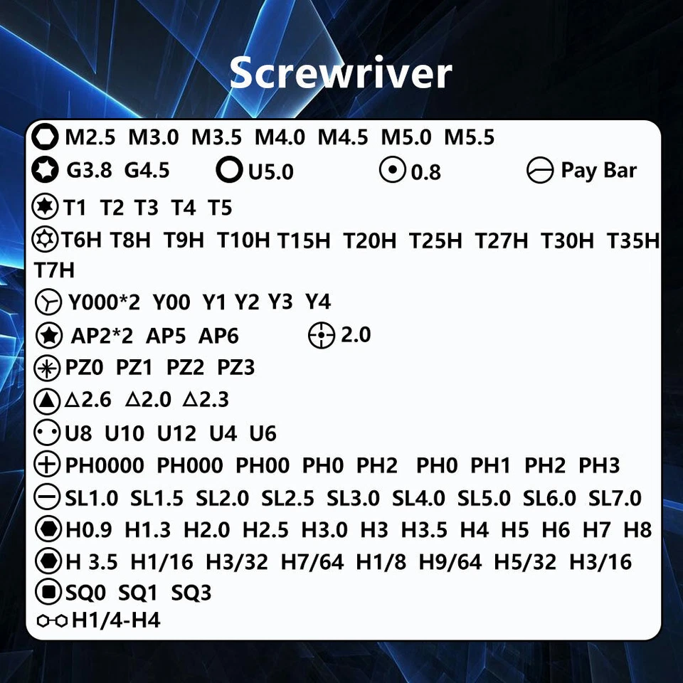 118 in 1 Precision Screwdriver Magnetic Repair Tool Kit for iPhone Samsung PC  - Image 3 of 4