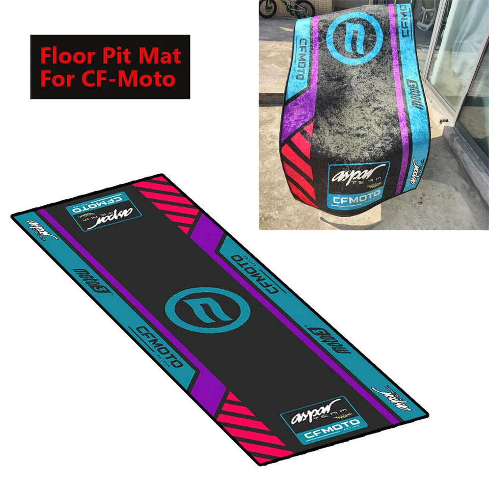 Motorcycle Garage Floor Pit Mat Workshop New For CF-Moto 450MT SR 220 x 80 cm - Image 3 of 4
