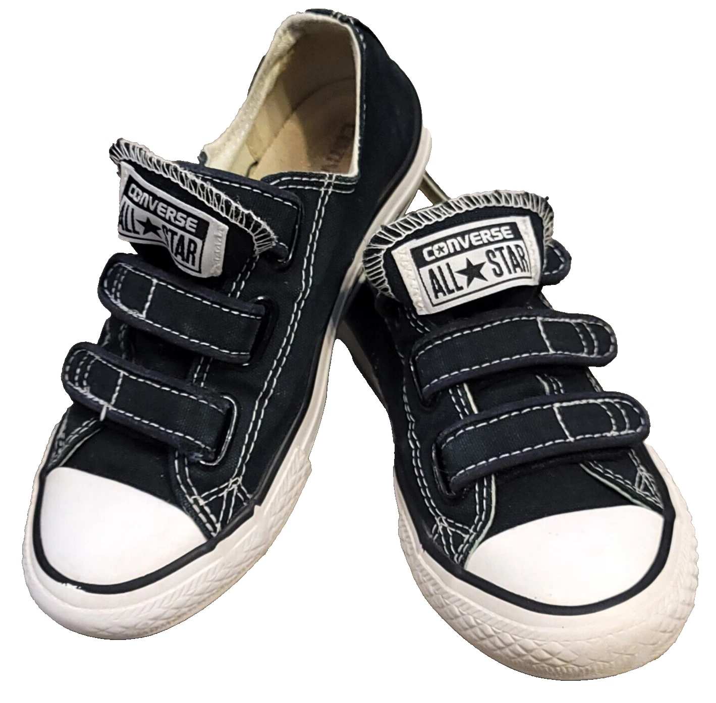 Converse Chuck Taylor All Star 3V OX Hook & Loop slip on nere Junior US 1 EU 32